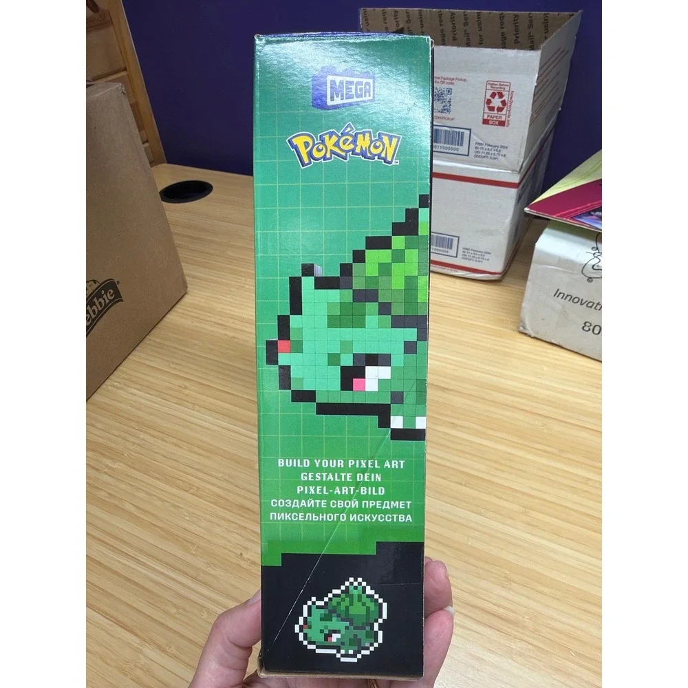 Mega Pokemon Bulbasaur Pixel Art Building‎ Set HTH75 374 Pieces Sealed